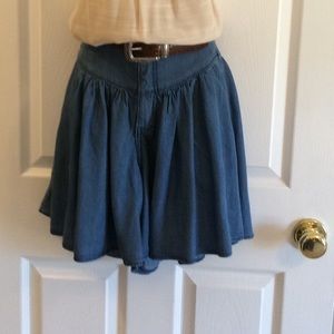 DENIM SKORT. NWT AWESOME!